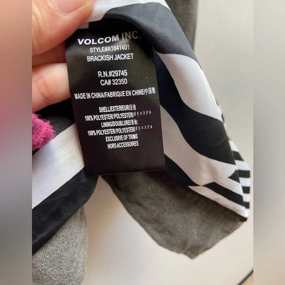 Volcom Brackish hooded mid weight jacket Sz M - Picture 8 of 11